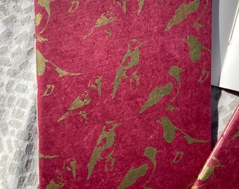 1 Notebook A5 Writing Notebook VÖGEL Diary Lokta Paper