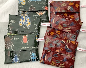 instead of soap box: 1 SOAP BAG soap case * for solid shampoo or SOAP Dragonfly Beetle Encyclopedia