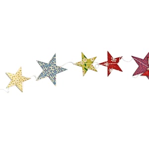 Ghirlanda di carta Lokta Ghirlanda di STELLE LOKTAPAPIER colorata ca