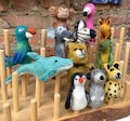 Felt finger puppet giraffe lion crocodile zebra leopard elephant meerkat monkey Punch and Judy puppet