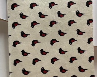 1 Notebook DIN A6 Writing book "Birds" Diary Loktapapier