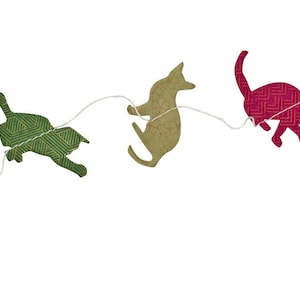 Papiergirlande KATZE Girlande LOKTAPAPIER cats ca 2m lang