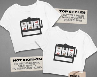 I Hit the Jackpot Big Little Shirts // Casino Slot Machine Reveal Theme // Sorority Big Little Baby Tees, Tank Tops, T-Shirts