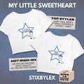 Cowgirl Sweetheart Big Little Shirts // Cowboy Cheerleader Boot Reveal Theme // Sorority Big Little Baby Tees, Tank Tops, T-Shirts