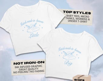 Match Made in Heaven Big Little Shirts // Angel Reveal Theme // Sorority Big Little Baby Tees, Tank Tops, T-Shirts