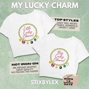 My Luck Charm Big Little Shirts // Charm Bracelet Reveal Theme // Sorority Big Little Baby Tees, Tank Tops, T-Shirts