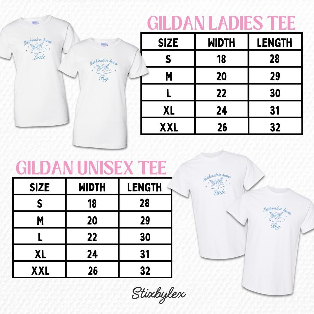 Match Made in Heaven Big & Little Tees // Angel Aesthetic Match Made in Heaven Big & Little Tees // Angel Aesthetic