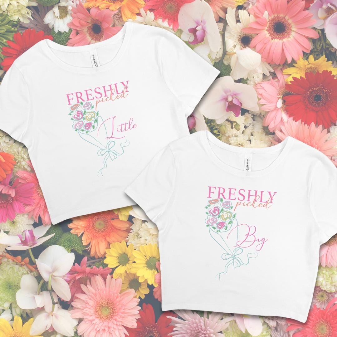Matching Big Little Reveal Sorority Family Floral Flowers Matching Big Little Reveal Sorority Family Floral Flowers
