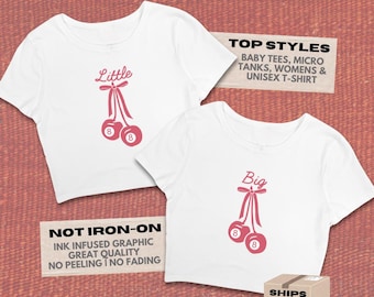 Feeling Lucky Cherries Big Little Tee // Lucky 8 Ball Cherry Reveal Theme // Sorority Big Little Baby Tees, Tank Tops, T-Shirts