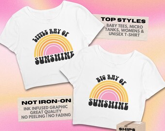 Ray of Sunshine Big Little Shirts // Rainbow Reveal Theme // Sorority Big Little Baby Tees, Tank Tops, T-Shirts