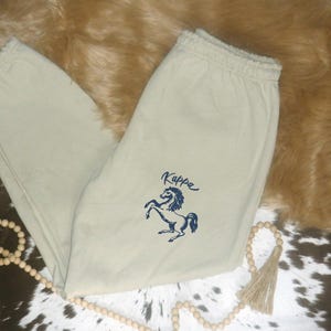 Sorority Wrangled Sweatpants // Western Horse Sorority Greek Event Merch // Bid Day, Initiation, Big Little // Sweat Sets