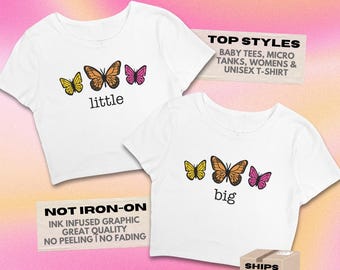 My Little Gives me Butterflies Big Little Shirt // Butterfly Reveal Theme // Sorority Big Little Baby Tees, Tank Tops, T-Shirts
