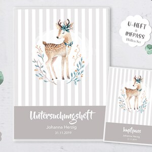 U-boekje Omslag & Vaccinatie certificaat Envelop, Boho Dieren
