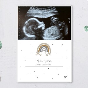 Belle coquille de passe-mère avec votre échographie personnalisée