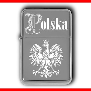 Polska Poland Polish Eagle PERSONALIZED LIGHTER Gift, Custom Engraved Lighter, Candle Lighter, Cigarette Lighter, Custom Gift, Gift For Him