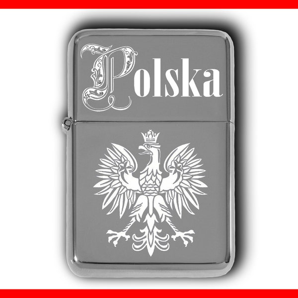 Polska Pologne Aigle polonais CADEAU DE BRIQUET PERSONNALISÉ, Briquet gravé sur mesure, Allume-bougie, Allume-cigare, Cadeau personnalisé, Cadeau pour lui