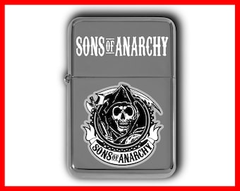 PERSONALIZED LIGHTER, Sons Of Anarchy Lighter, Custom Engraved Oil Lighter,  Candle Lighter, Cigarette Lighter, Torch Lighter, Photo Lighter