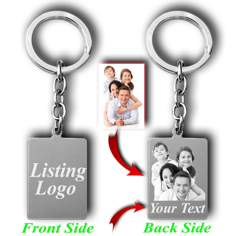 Engraved Cancer Zodiac Keychain: Personalized Photo Star Sign Keyring ...