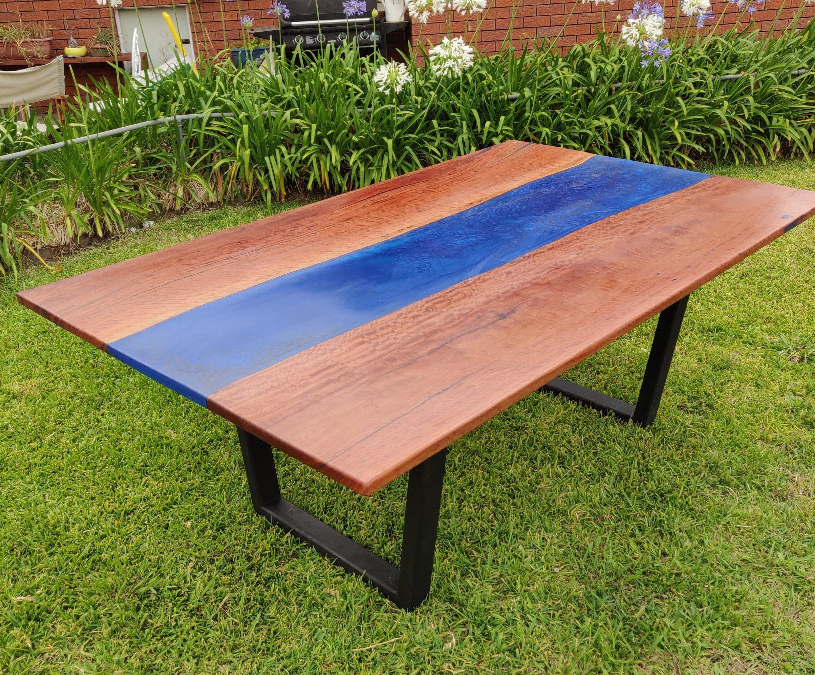 Epoxy Resin Dining Table Live Edge Table Resin Table Wood River Table dining Table Coffee Table