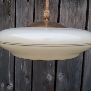 art deco antique hanging lamp ceiling lamp OPAL glass frosted glass 60 cm brass
