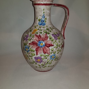 L'Antica Deruta 陶器 花瓶 ヨーロッパ イタリア L'antica Deruta Vase - Etsy