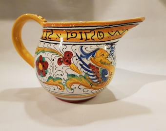 DERUTA Keramik Krug made in italy Veritas Vino 0,4 Liter