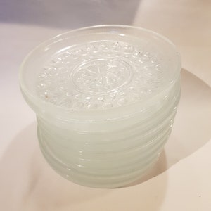 11 x LARGER glass plates cake plates dessert plates plates Ø 11 cm bubble glass