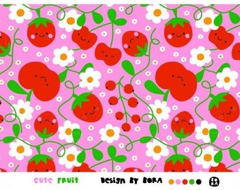 Organic Jersey by Lillestoff 'Cute Fruit'