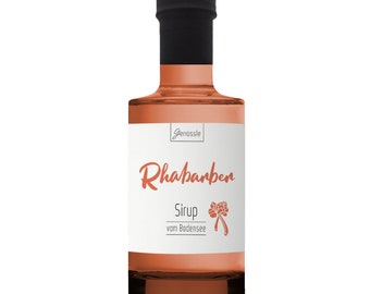 BIO Rhabarber-Sirup - Genüssle Rhabarber Sirup vom Bodensee