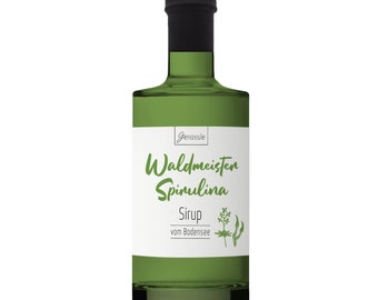 BIO Waldmeister-Spirulina-Sirup - Genüssle Waldmeister Sirup vom Bodensee mit blauem Spirulina