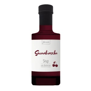 ORGANIC Cherry Syrup - Delicious sour cherry syrup from Lake Constance