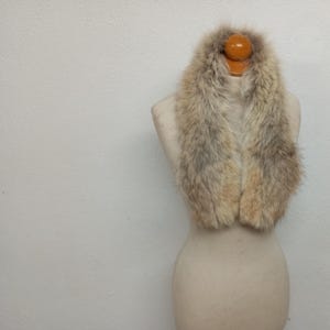 Real coyote fur hood trim, . natural lite shade color coyote hood trim