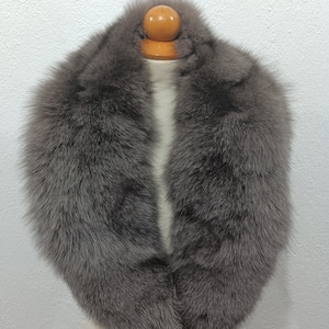 fox fur collar Grafiti brown real fox fur collar