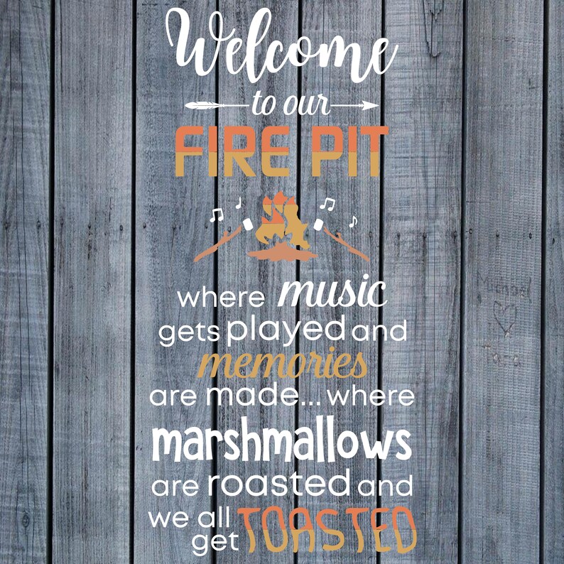 Download Welcome to our firepit svg png and studio 3 files | Etsy