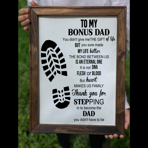 To My Bonus Dad Fathersday Svg Png And Studio 3 Files Etsy