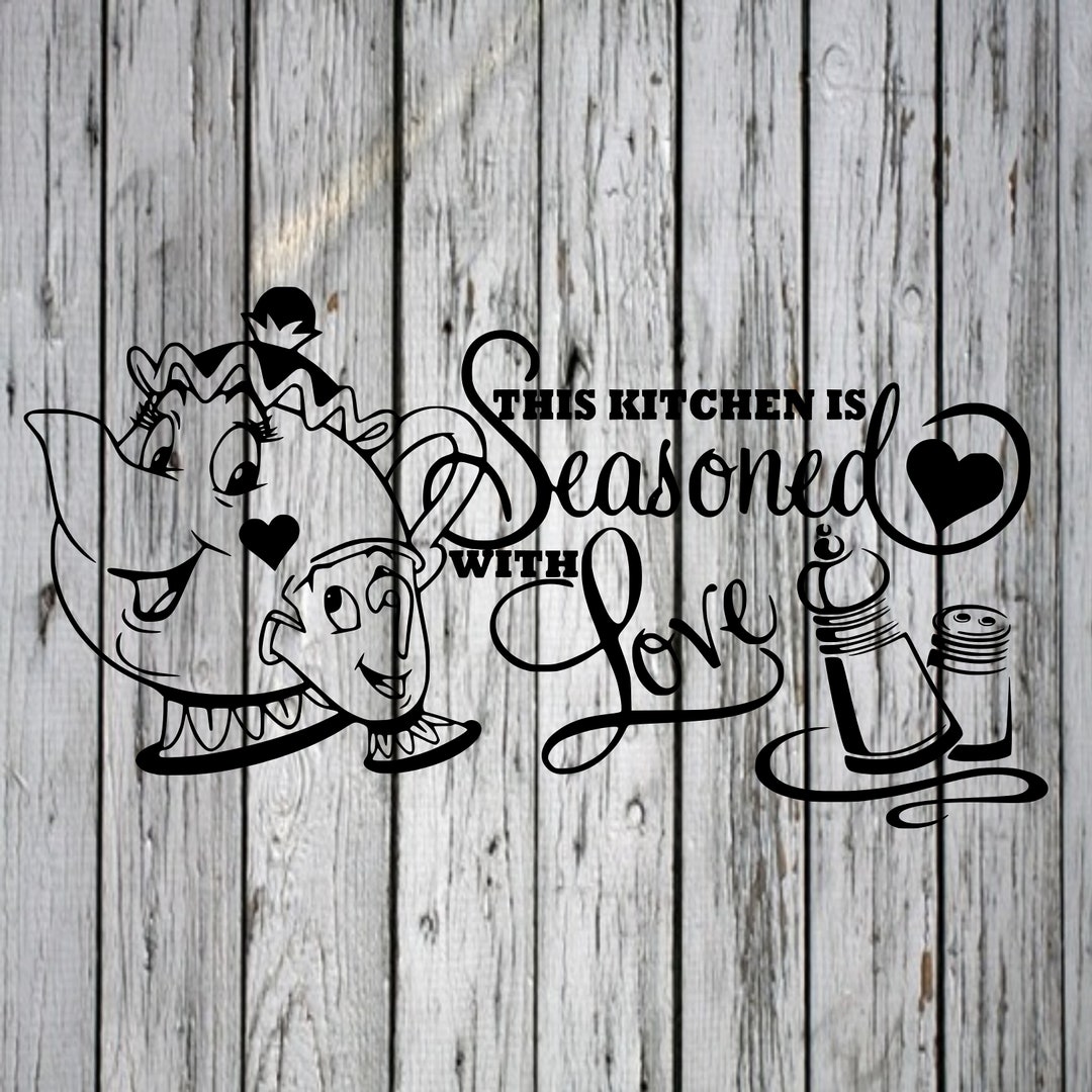 Deze Keuken is Gekruid Met Liefde Svg, Belle En Het Beest Png En Studio 3  Bestand - Etsy, image size:1080x1080
