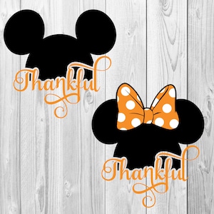 Mickey et Minnie Thanksgiving svg, png en studio 3 bestanden