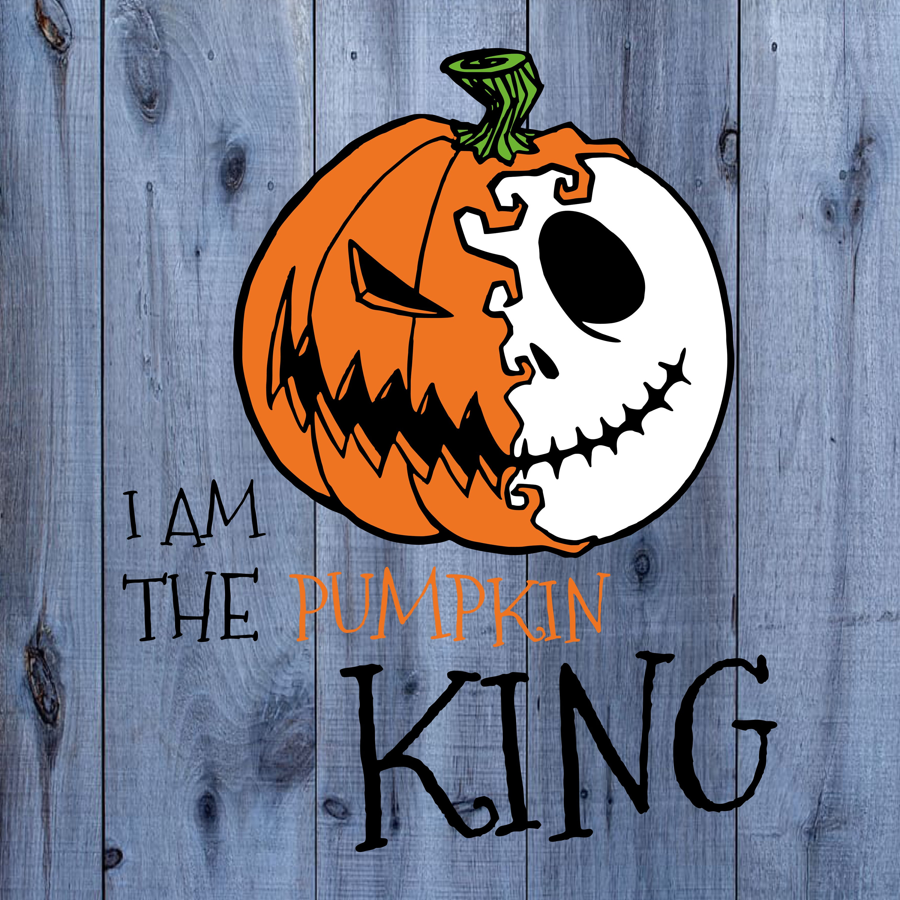 I Am The Pumpkin King Jack Skellingtonhalloween Svg Png And Etsy 