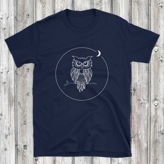 Short-Sleeve Unisex T-Shirt Gray owl Short-Sleeve Unisex T-Shirt Gray owl