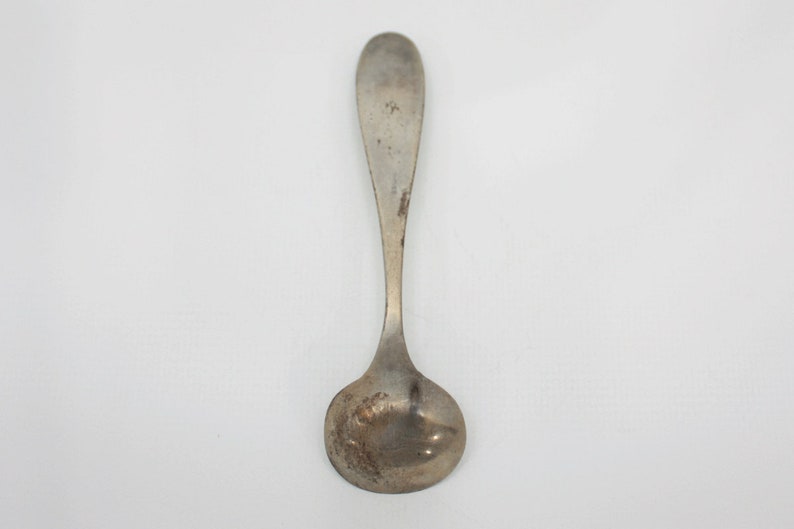 Vintage Silverplate Spoon with Monogram JER Monogrammed Silver Plate Small Spoon