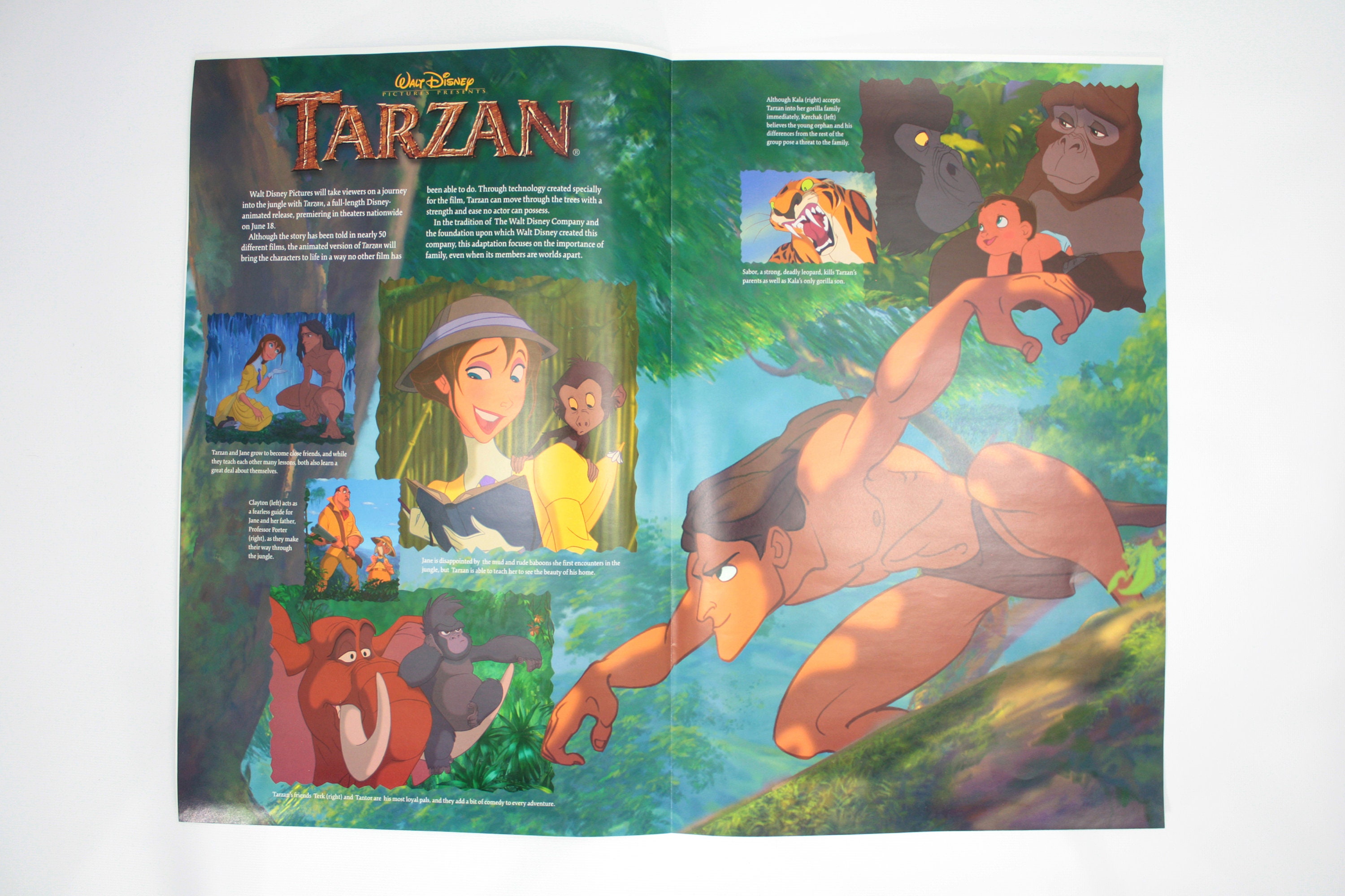 Disneys Tarzan Opening Eyes & Ears Cast Member Newspaper Full - Etsy