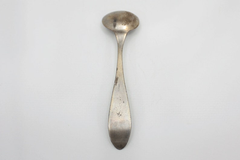 Vintage Silverplate Spoon with Monogram JER Monogrammed Silver Plate Small Spoon