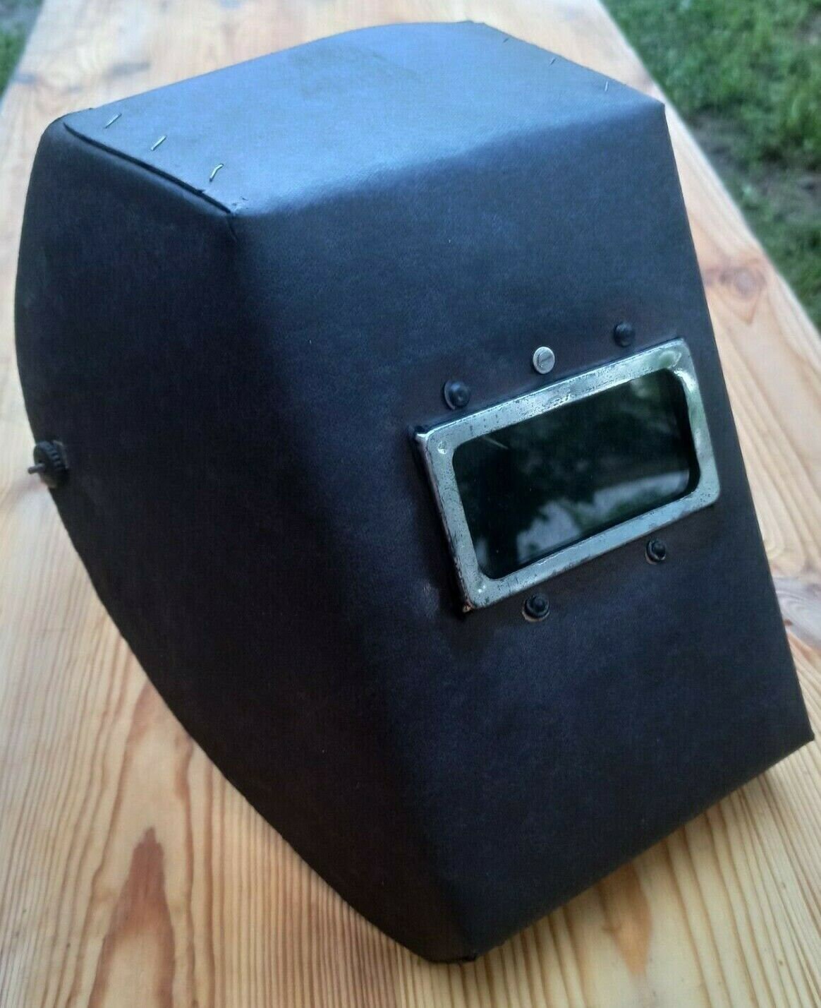 Vintage Old Welding Mask Helmet Fireproof Cardboard Etsy