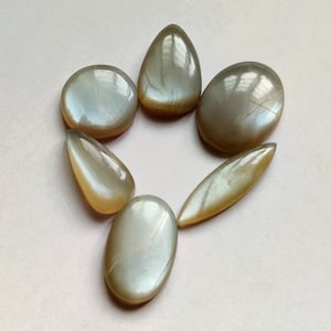 grey moonstone loose gemstone 183ct good quality grey moonstone cabochon pendant size 6pcs lot jewelry natural grey moonstone gemstone