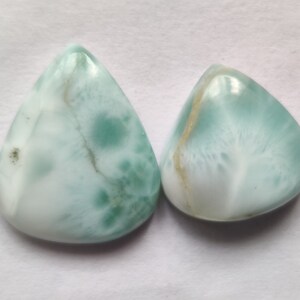 High Quality Larimar Cabochon Deep Sea Blue Larimar Gemstone
