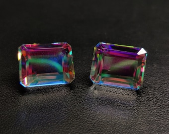 Topacio místico de corte radiante de 28 quilates (18 x 12 x 9)