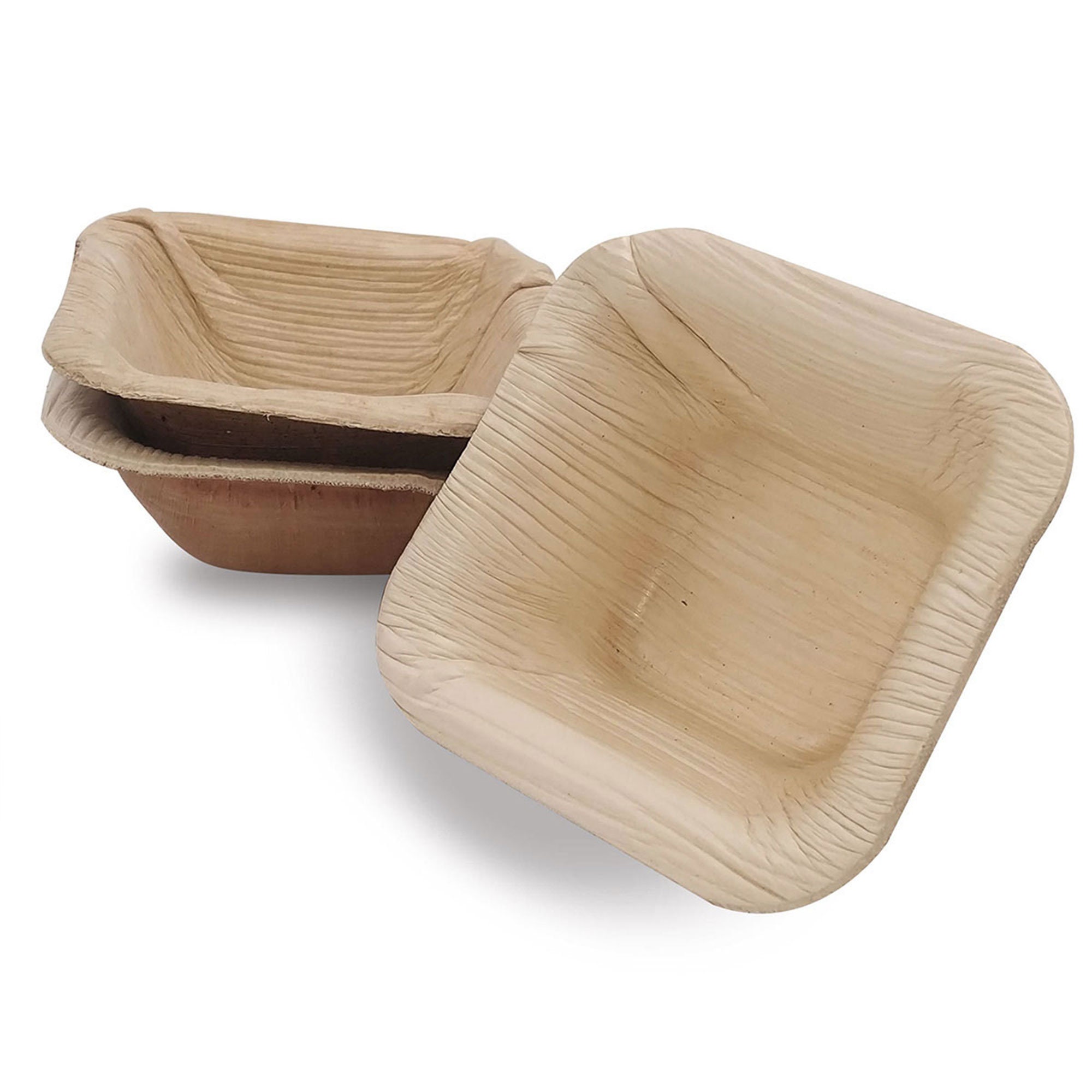 3 oz. Square Palm Leaf Eco-Friendly Disposable Mini Bowls (100 Bowls P