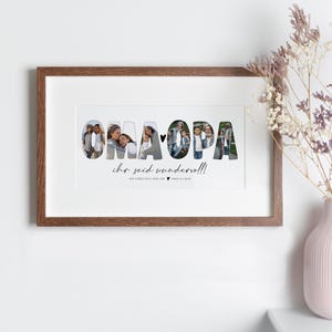 Photo gift *GRANDMA & GRANDPA*, personalized gift, gift for grandchildren, gift for grandparents, birthday gift for grandparents, all languages possible image 1