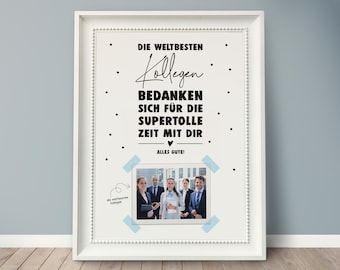 Regalo de despedida *LOS MEJORES COMPAÑEROS DEL MUNDO*, Despedida de compañeros, Despedida del equipo, Despedida del jefe, Jubilación, Impresión en casa, Tarjeta imprimible