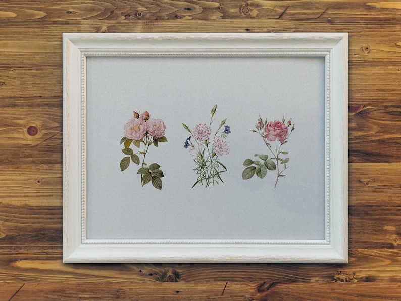 Solid wood picture frame *SHABBY CHIC*, white, photo frame, wooden frame, vintage style, 40 x 30 cm, 30 x 30 cm, 40 x 20 cm, DIN A4 image 4